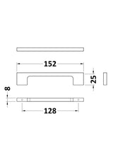 150mm Slim Line D Handle