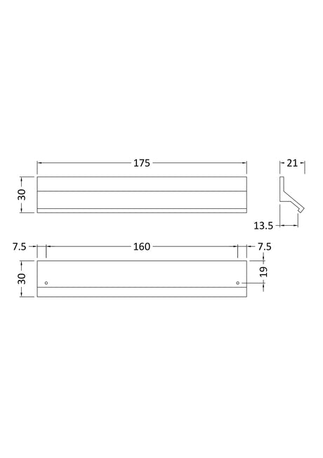 Handles Profile Handle 160mm Centres