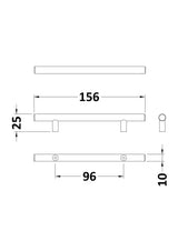 Bar Handle 96mm