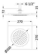 Fixed Shower Heads Ceiling Tile Fixed Head