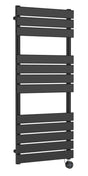 Electric Square Flat Towel Rail with 12 Bars, 1213mm x 500mm