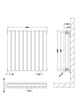 Horizontal Double Panel Radiator 600 x 586mm