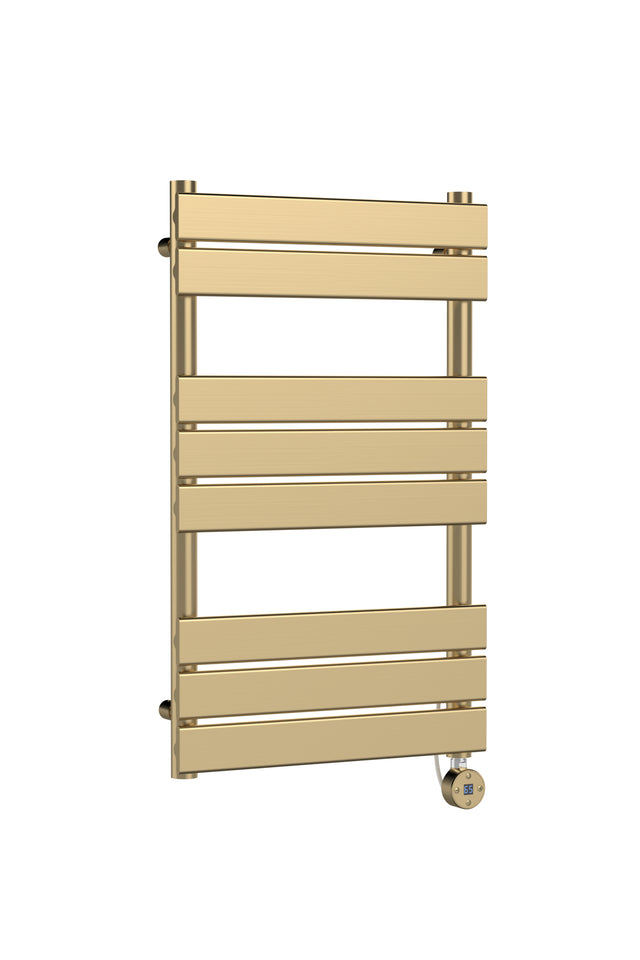 Electric Square Flat Towel Rail with 8 Bars, 840mm x 500mm