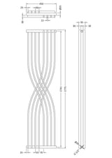 Xcite Designer Radiator 1775 x 450mm