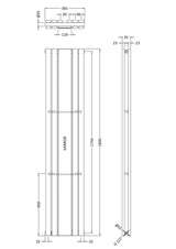 Double Panel Designer Radiator 1800 x 381mm