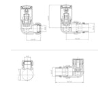 Corner Duel Fuel Radiator Valve Pack (Pairs)
