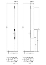 Floor Mounted Legs
