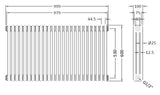 Triple Column Traditional Radiator 600 x 999mm