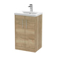 Hudson Reed Juno 500mm Floor Standing Vanity Unit With 2 Soft Close Doors and 1 Tap Hole Basin