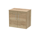 Hudson Reed Juno 600mm Wall Hung 2-Door Vanity Unit With Worktop