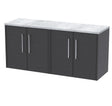 Hudson Reed Juno 1200mm Wall Hung Vanity Unit With Laminate Worktop