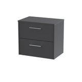 Hudson Reed Juno 600mm Wall Hung 2-Drawer Vanity Unit With Worktop