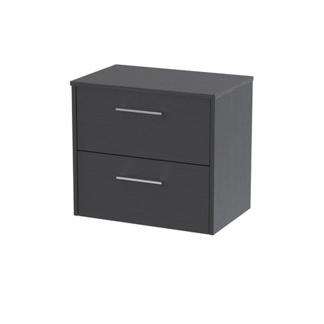 Hudson Reed Juno 600mm Wall Hung 2-Drawer Vanity Unit With Worktop