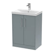 Hudson Reed Juno 600mm Floor Standing 2-Door Vanity Unit with Basin