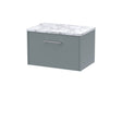 Hudson Reed Juno 600mm Wall Hung Single Drawer Vanity Unit With Laminate Worktop
