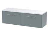 Hudson Reed Juno 1200mm Wall Hung 2-Drawer Vanity Unit With Laminate Worktop
