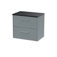 Hudson Reed Juno 600mm Wall Hung 2-Drawer Soft Close Vanity Unit With Laminate Top