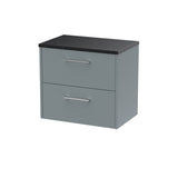 Hudson Reed Juno 600mm Wall Hung 2-Drawer Soft Close Vanity Unit With Laminate Top