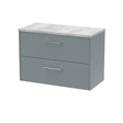 Hudson Reed Juno 800mm Wall Hung 2-Drawer Vanity Unit With Laminate Top