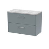 Hudson Reed Juno 800mm Wall Hung 2-Drawer Vanity Unit With Laminate Top