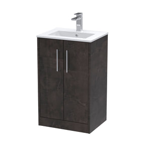 Hudson Reed Juno 500mm Floor Standing 2 Door Vanity Unit With Basin