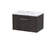 Hudson Reed Juno 1200mm Metallic Slate Wall Hung 2-Drawer Vanity Unit With Laminate Worktop