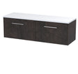 Hudson Reed Juno 1200mm Wall Hung 2-Drawer Vanity Unit With Laminate Worktop