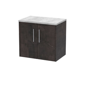 Hudson Reed Juno 600mm 2 Door Wall Hung Vanity Unit With Laminate Worktop