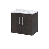 Hudson Reed Juno 600mm Wall Hung 2-Door Vanity Unit With Laminate Worktop