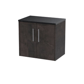 Hudson Reed Juno 600mm Wall Hung 2 Door Vanity Unit With Laminate Worktop