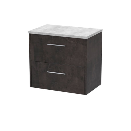 Hudson Reed Juno 600mm Wall Hung 2 Drawer Vanity Unit With Laminate Worktop