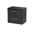 Hudson Reed Juno 600mm Metallic Slate Wall Hung 2 Drawer Vanity Unit With Laminate Worktop