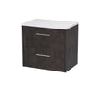 Hudson Reed Juno 600mm Wall Hung 2 Drawer Vanity Unit With Laminate Worktop & Handle