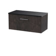 Hudson Reed Juno 800mm Metallic Slate Wall Hung 1 Drawer Vanity Unit With Laminate Worktop