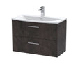 Hudson Reed Juno 800mm Wall Hung 2 Drawer Vanity Unit With Basin