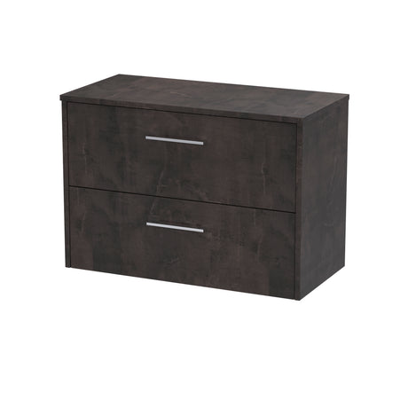 Hudson Reed Juno 800mm Wall Hung 2 Drawer Vanity Unit With Worktop