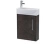 Hudson Reed Juno Compact 450mm Right Hand Wall Hung 1 Door Vanity Unit with 1 Tap Hole Ceramic Basin