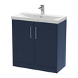 Hudson Reed Juno 800mm Floor Standing 2-Door Vanity & Basin With Soft Close Doors & 1 Tap Hole