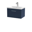 Hudson Reed Juno 600mm Wall Hung Single Drawer Vanity & Basin With Soft Close Drawers