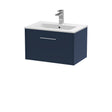 Hudson Reed Juno 600mm Wall Hung Single Drawer Vanity & Basin With Soft Close Drawers