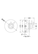 Tec Dual Concealed Thermostatic Shower Valve