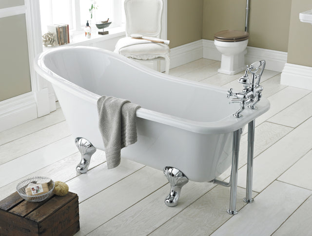 Hudson Reed 1500mm Freestanding Bath With Pride Legs