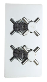 Tec Crosshead Twin Thermostatic Shower Valve