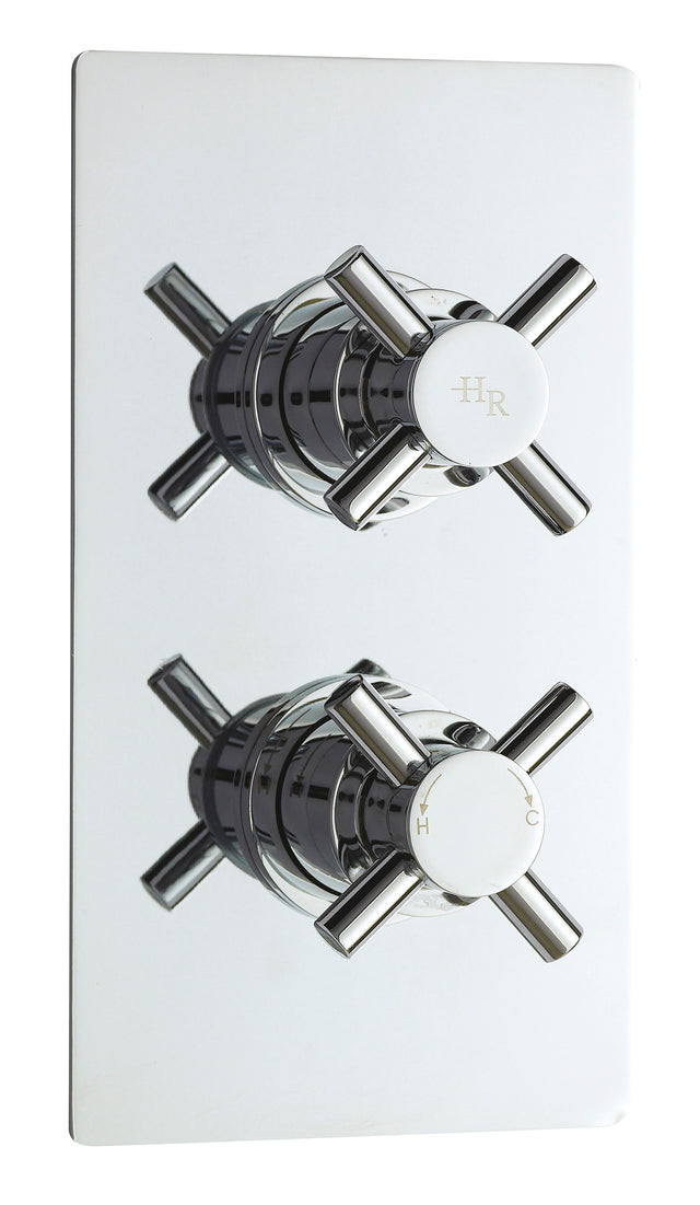 Tec Crosshead Twin Thermostatic Shower Valve