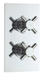 Tec Crosshead Twin Thermostatic Shower Valve