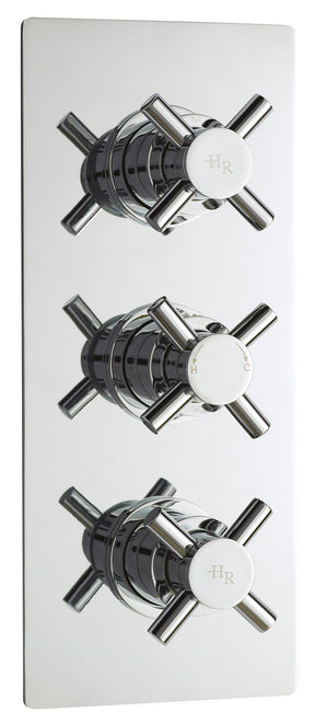 Tec Crosshead Triple Thermostatic Shower Valve