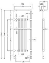 Brampton Towel Rail 1500 x 575mm