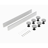 Hudson Reed 700-900mm Square & Rectangular Leg Set Including Plinth, Legs, Clips & Screws