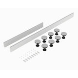 Hudson Reed 1100-1200mm Rectangular Tray Leg Set With Plinth, Legs, Clips & Screws