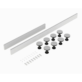 Hudson Reed 1100-1200mm Rectangular Tray Leg Set With Plinth, Legs, Clips & Screws